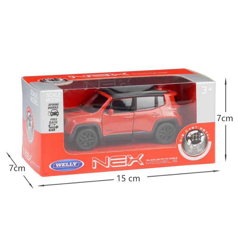 1:36 литые модели JEEP Renegade Trailhawk модель игрушечной машины автомобиля из сплава литый