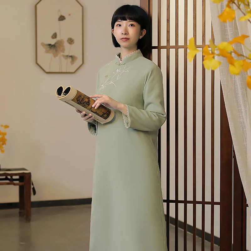 Женская хлопковая одежда в китайском стиле cheongsam китайский стиль оригинальный