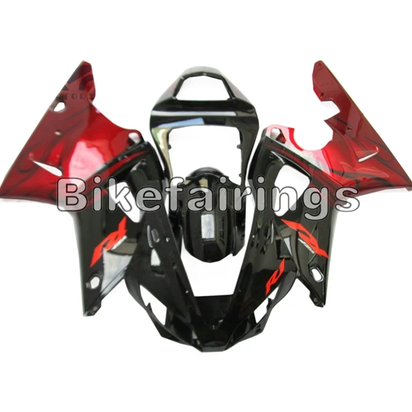 Глубокий красный и черный спортивный велосипед Cowlings для Yamaha YZF1000 R1 2000 2001 00 01 R1 ABS пластик впрыска кузова Комплект новые обтекатели