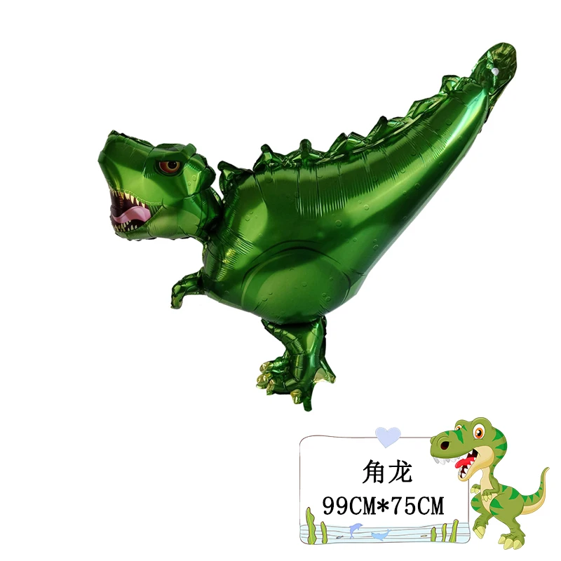 Юрского периода Динозавр фольгированные шары «С Днем Рождения» с днем рождения украшения партии дети мультфильм тираннозавр воздушные шарики с алфавитом