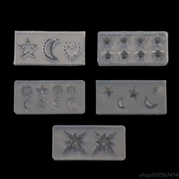 

5Pcs Mini Moon Star Sun Resin Mold Astral Planet Theme Jewelry Fillings Resin Silicone Mold Jewelry Tools N05 20 Dropshipping