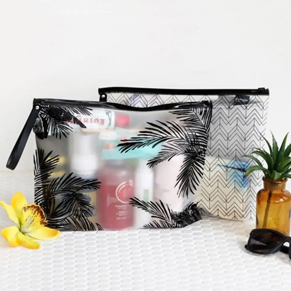 Portable Transparent Pencil Case PVC Waterproof Cases Makeup Brush Bag Conmestics Organizer Stationery Storage Pouch | Канцтовары для