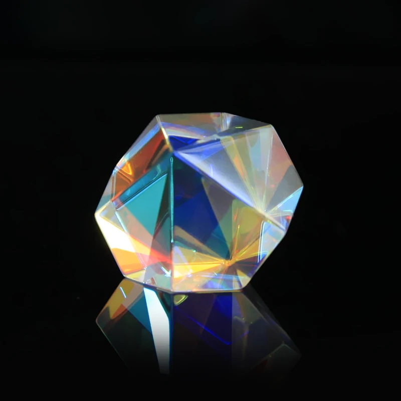 

23 мм Радужное Оптическое стекло многограсветильник яркий свет сочетание физики преломления светового спектра детей студентов подарок