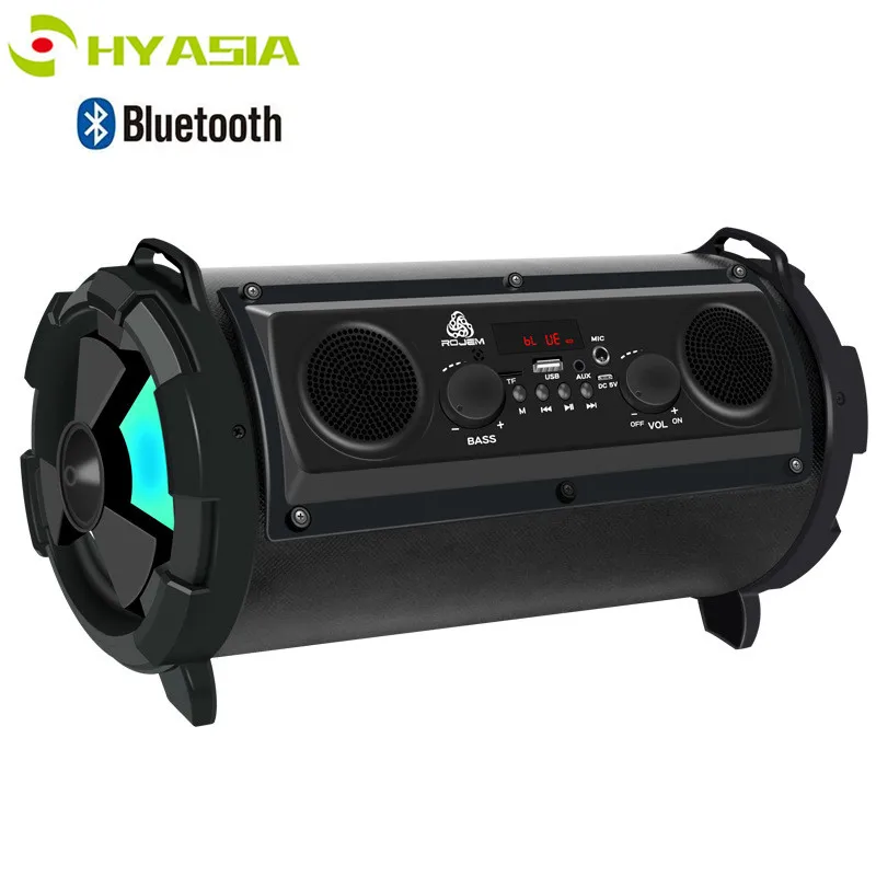 

HYASIA Bluetooth Speaker High Power Speaker Outdoor Sports Portable Speaker AUX With Strap Support FM Radio TF U Disk Soundbar