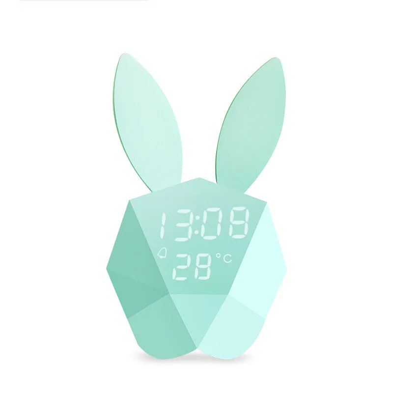 

MICU music creative alarm clock snooze sound control night light charging bedside children's alarm clock bedroom wall lamp