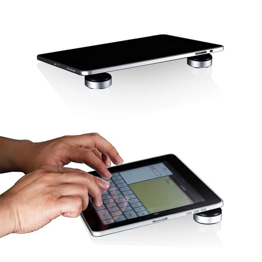 Portable Laptop Stand Mini Cooling Pad For MacBook Small Invisible Cooler Footpad Anti-Slip Notebook Tablet Stand