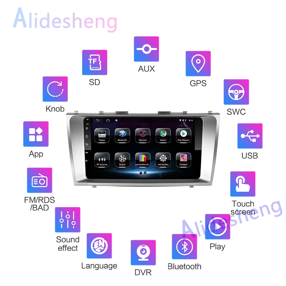 4G Android 8 1 автомобильный мультимедийный плеер для Toyota Camry 7 40 50 2006 2007 2008 2009 2010 2011 2din