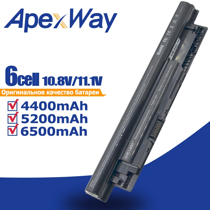 ApexWay Аккумулятор для ноутбука Dell INSPIRON 17R 5721 17 3721 15R 5521 15 3521 14R 5421 14 3421 XRDW2 24DRM 312-1387 312-1390