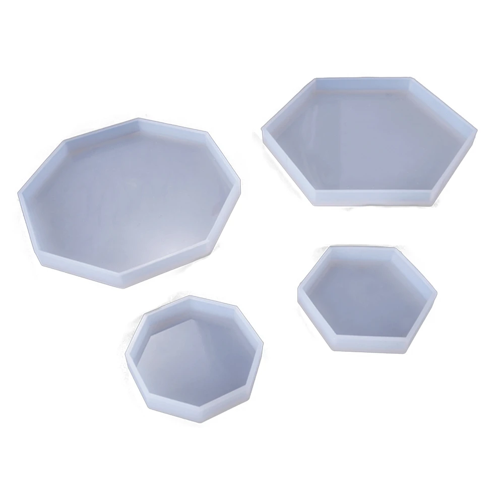 1 шт. Новый многоугольный Coaster DIY силиконовые смолы формы для изготовления изделия