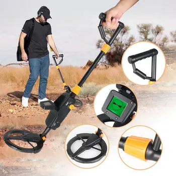 

Underground Metal Detector Handheld Metal Detector Gold Digger Search Treasure Hunter Tracker Seeker Search Coil for Kid MD1008A