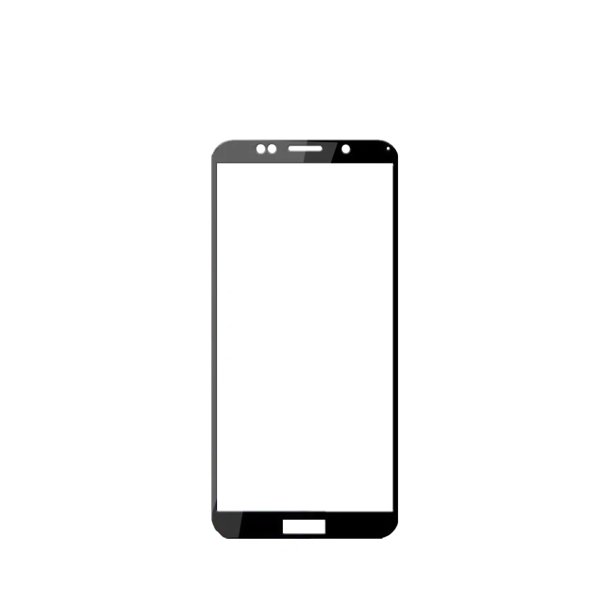 Черный 2 шт закаленное стекло для huawei Y5 /Y5 Prime /Y5 Lite полное покрытие защита экрана закаленное стекло - Цвет: Черный