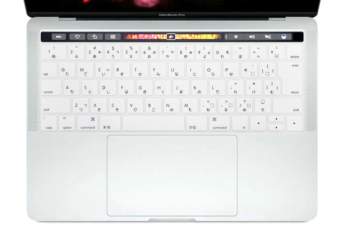 White HRH Пыленепроницаемая клавиатура для Macbook New Pro1" A1706 A80 A2159 Pro 15" A1707 A1990 с сенсорной панелью японская версия - Цвет: White