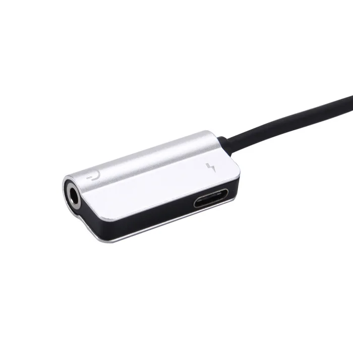 USB C аудио кабель 2 в 1 type-C до 3,5 мм разъем для наушников адаптер приемник аудио сплиттер для Xiaomi 8 VDX99
