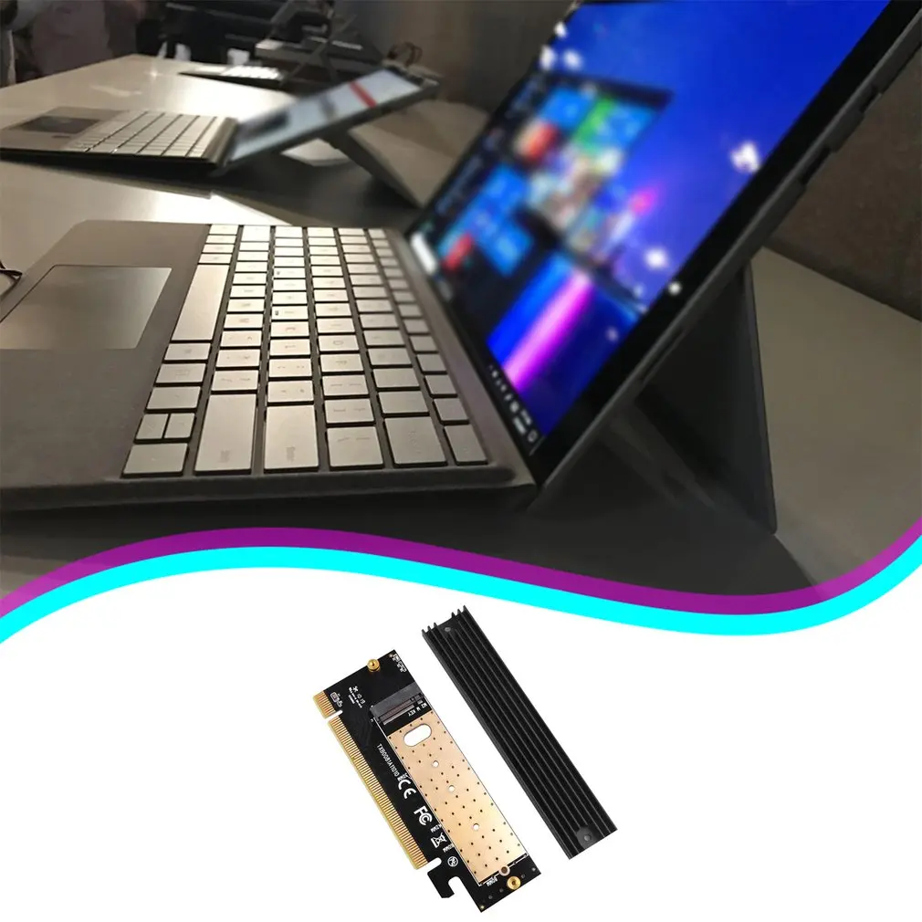 

M.2 to pcie x16 adapter Card pci-e to M .2 convert adapter NVMe SSD Adaptor M2 M Key Interface PCI Express 3.0 x4 2230-2280 Size