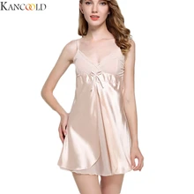 KANCOOLD, плюс размер, нижнее белье, ночное платье, женское белье, сексуальное, кружевное, 2 шт, пижама, набор, v-образный вырез, слинг, без рукавов, рубашка
