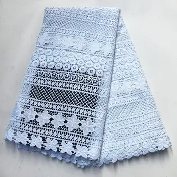 

2019 Top Pure White African Lace Swiss Cotton Dry Lace Fabric High Quality Swiss Voile Lace Fabric With Mesh For Men And Women