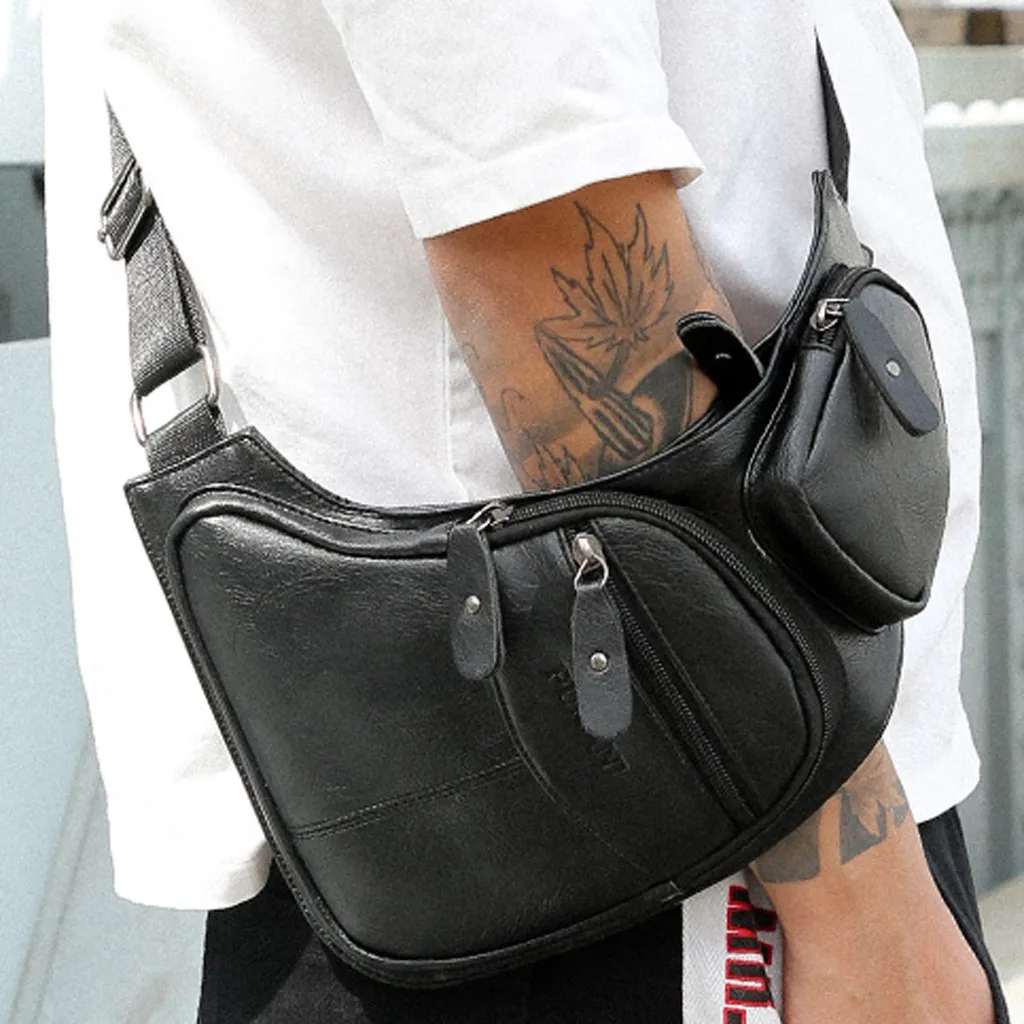 Мужские Простые деловые многофункциональные нагрудные сумки-мессенджеры для мужчин, кошелек на молнии для мобильного телефона, уличная сумка bolsa feminina