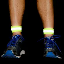2 шт./компл. светоотражающий, безопасный ремешок Регулируемый наручные ног лодыжки на ремне Предупреждение пояса браслет ночного безопасности дорожного движения