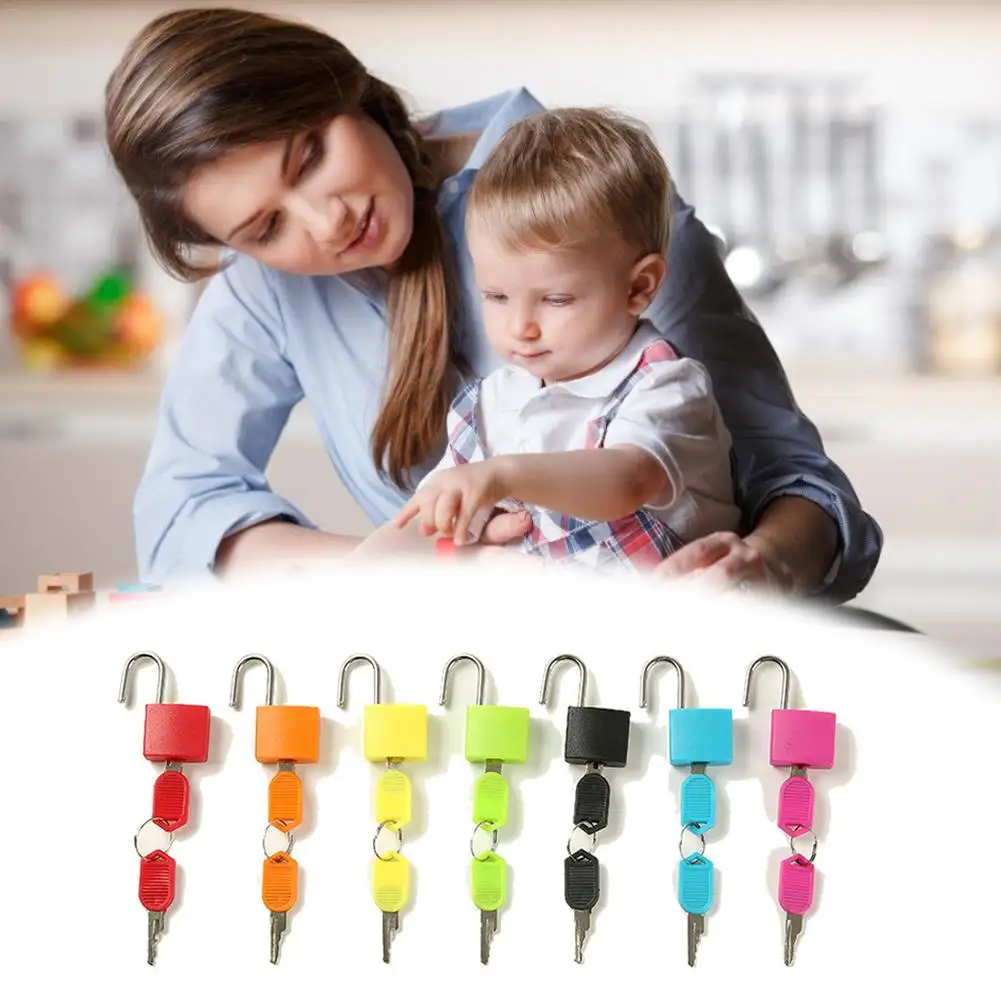 discount  Teaching Aids Color Small Lock Learning Unlocking Game Early Childhood Education Montessori Key Loc