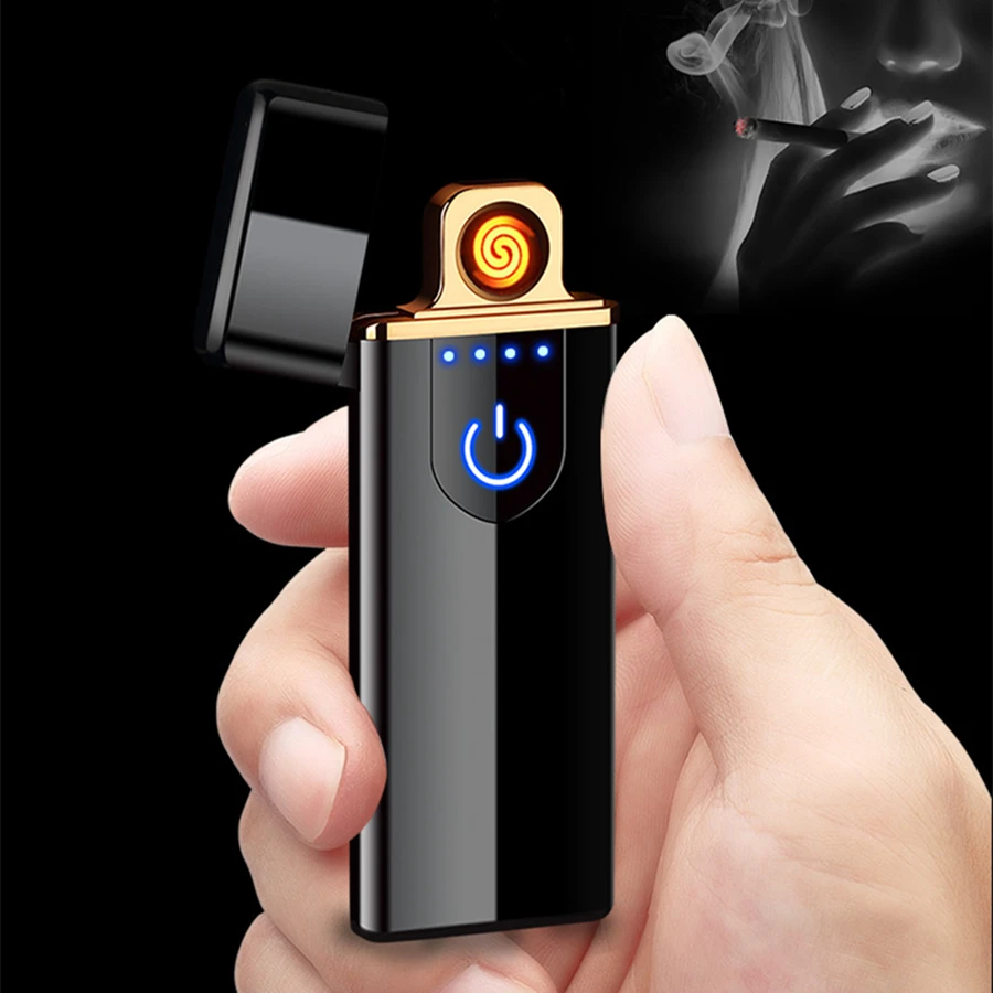 Ветрозащитная плазменная зажигалка Индукционная USB-зажигалка с датчиком