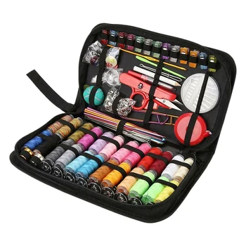

HOT 282Pcs/Set Portable Travel Sewing Box Knitting Needles Thread Stitching Kit DIY for Traveller, Adults, Kids,DIY and Home