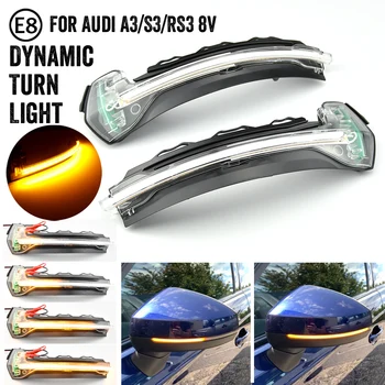 

For Audi A3 S3 8V RS3 Dynamic Turn Signal LED Blinker Sequential Side Mirror light 2013 2014 2015 2016 2017 2019 2020