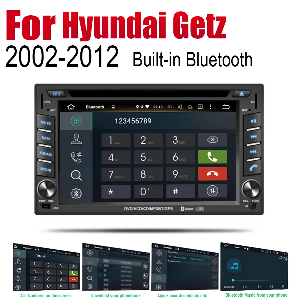 ZaiXi Android автомобильный DVD GPS Navi для hyundai Getz Prime 2002~ 2012 плеер навигация WiFi Bluetooth Mulitmedia система аудио стерео