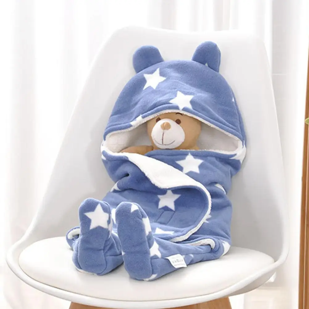 Kidlove двухслойный для малыша одеяло обертывание мягкие зимние утолщенные детские постельные принадлежности для сна сумка