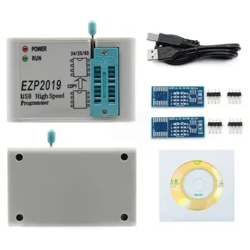 

EZP2019+ High Speed USB SPI Programmer Support 24 25 93 EEPROM Flash Bios Chips can be added by yourself (24 25 SPI FLASH 93)