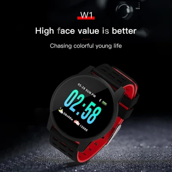 

Fashion Movement Touch Screen Smart band Heart Rate Blood Pressure Oxygen Monitor Round Dial Modes Waterproof Smart wristband