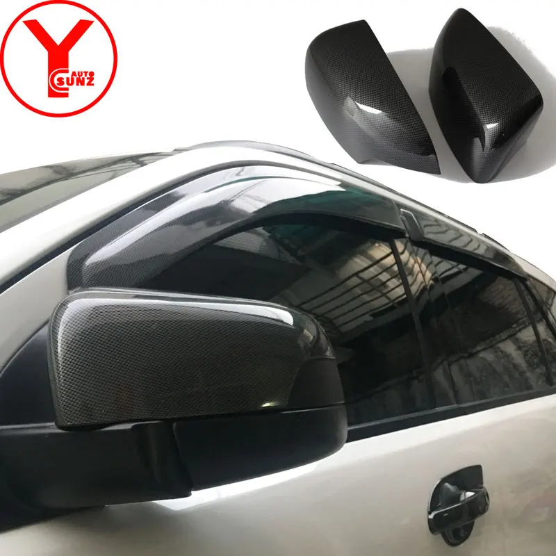 YCSUNZ carbon rearview mirror covers exterior car parts accessories for ford everest ranger wildtrak T6 T7 2015 2016 2017