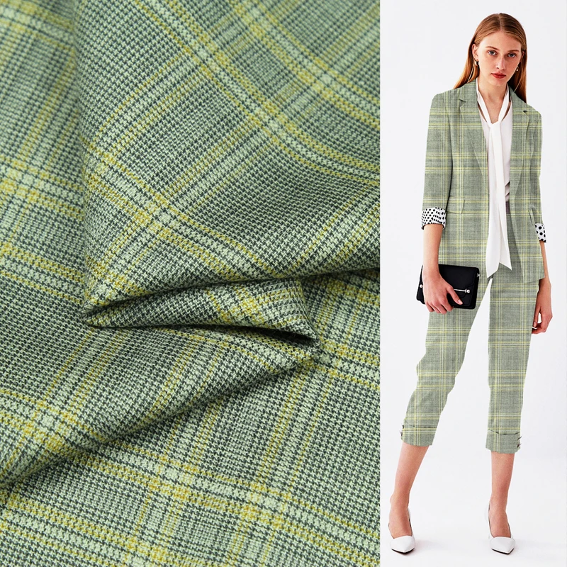

British style plaid design pure wool worsted fabric good quanlity soft,WF224