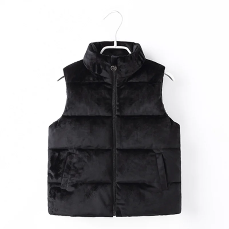 Autumn Winter Warm Children Vest for Baby Girl Waistcoat Kids Clothes Toddlers Jacket Coats Girls Vest 80~150 solid