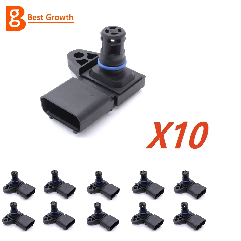 

MAP Sensor Intake Air Boost Pressure For FORD FOCUS Fiesta Fusion Ka Mazda 2 Volvo C30 S40 C-MAX II 1.4 1.6 Ti BG001Y008