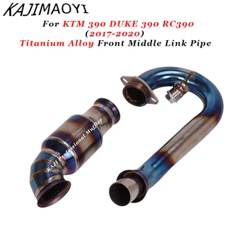 

For KTM 390 DUKE 390 RC390 2017 2018 2019 2020 Motorcycle Exhaust System Escape Modified Titanium Alloy Front Middle Link Pipe