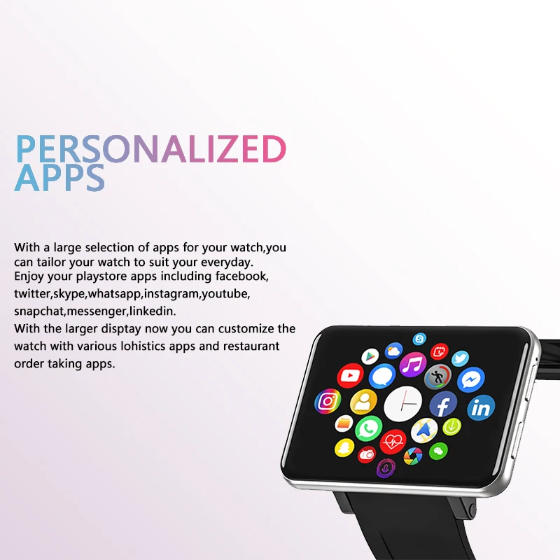 DM100 4G 2.86 inch screen smart watch mobile phone