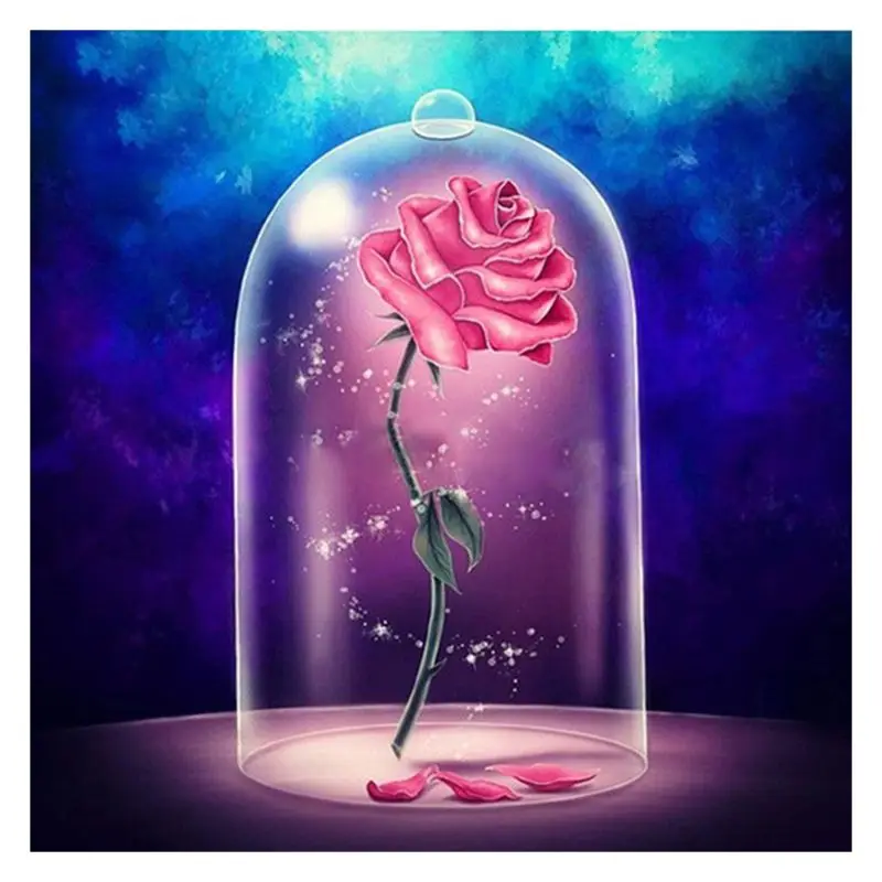 Flowers 5D Round Diamond Painting Cross Stitch Diamond Embroidery kits NEW