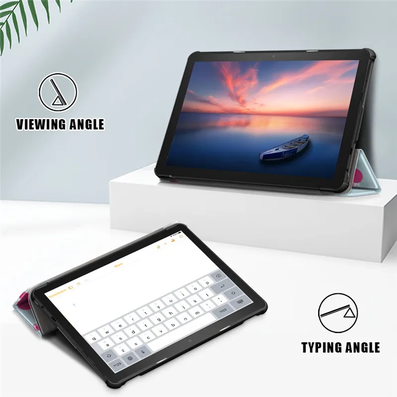 Magnet Stand Smart Case for 8.7 Inch Tablet - Sleek Protective Cover with Multi-Angle Viewing