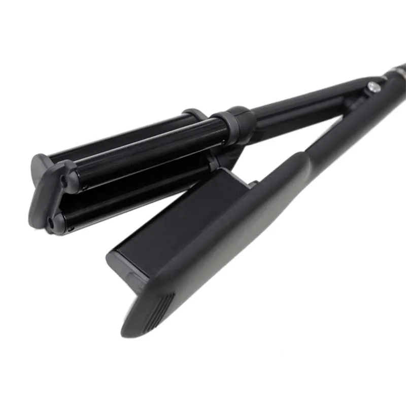 

32Mm Deep Wave Hair Curling Irons Ceramic Triple Barrel Big Wave Curlers Big Corrugated Hair Curler Us Plug