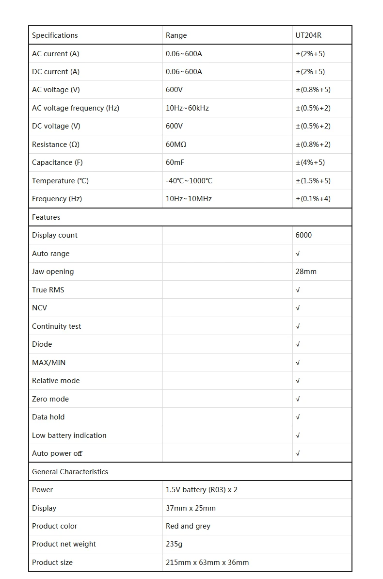 Cheap Pinças amperimétricas