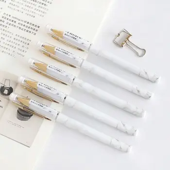 

12pcs/pack 0.5 mm Marble Pattern Gel Pens Black Ink Pen Students Stationery School Supply Office Writing Tool