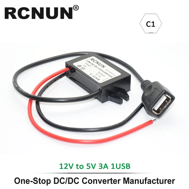 Inverter von 12V auf DC 5V 3A Spannungswandler Mini USB-Anschluss GY 2x Inverter von 12V auf DC 5V 3A Spannungswandler Mini USB-Anschluss GY 2x