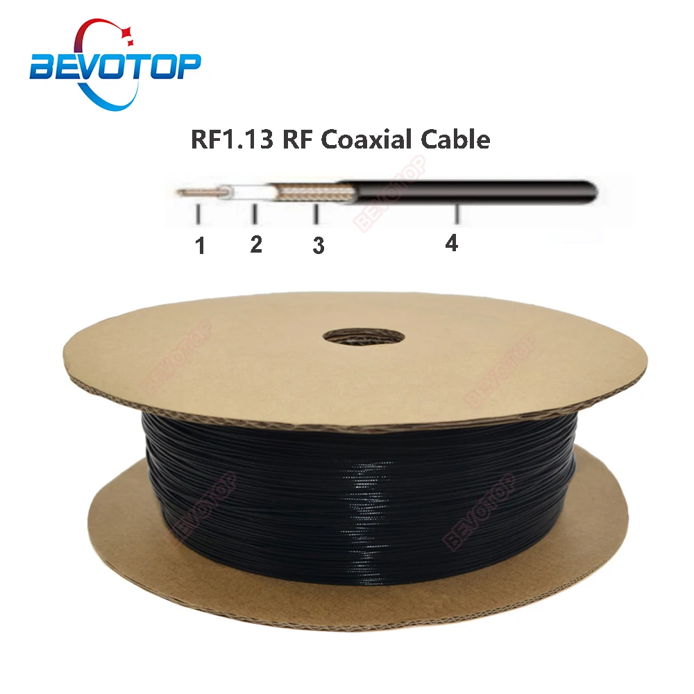 RF1.13 RF Coaxial Cable OD=1.13mm Pigtail 50 Ohm Coax Extension Cord Mini Wire for Ufl IPX IPEX1 IPEX3 IPEX4 MHF4 Connector |