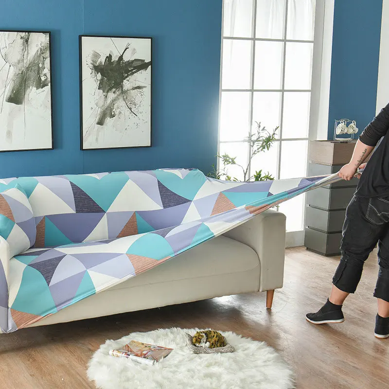 Sofa Slipcovers Printing Elastic Sofa Cover Modern Sofa Covers For Living Room SA45077
