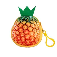 Pineapple Кошелек для монет женский мини 3D кошелёк для монет с фруктом мини-сумочка для ключей мини-сумка женский маленький кошелек на застежке кошелек для девочек - Цвет: Pineapple