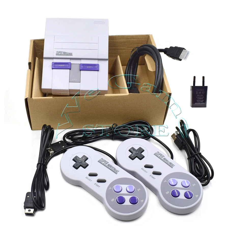 Super HD HDMI Output SNES Mini Retro Game Classic Handheld Video Games Player TV Mini Game Console Built-in 21 Nintend Games