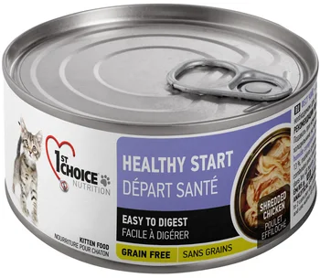 

1ST CHOICE 1ST CHOICE KITTEN HEALTHY START bezzernovye for kittens with chicken in tuna oil 85g