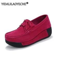 Женские туфли на плоской подошве туфли-оксфорды из искусственной замши с кисточками и бантиком г. Осенняя однотонная Нескользящая повседневная обувь на танкетке с круглым носком