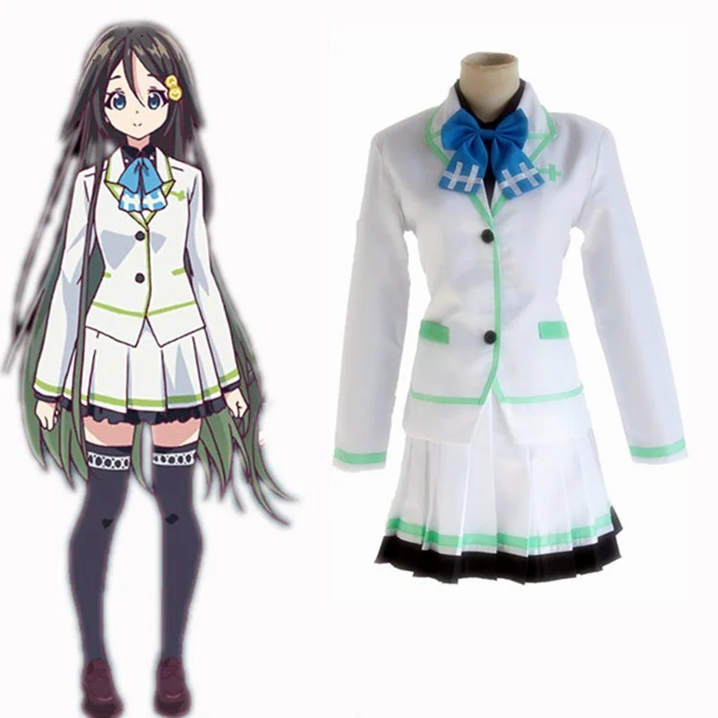 Унисекс аниме Cos множество цветов Phantom World Izumi Reina Косплей костюмы униформа
