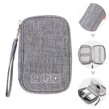 

Cable Bag Organizer Wires Charger Digital USB Gadget Portable Electronic Earphone Case Zipper Storage Pouch Accessories Supplies